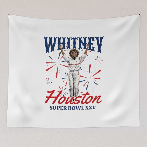 Item preview, Whitney Houston Super Bowl XXV designed and sold by RahniNM.