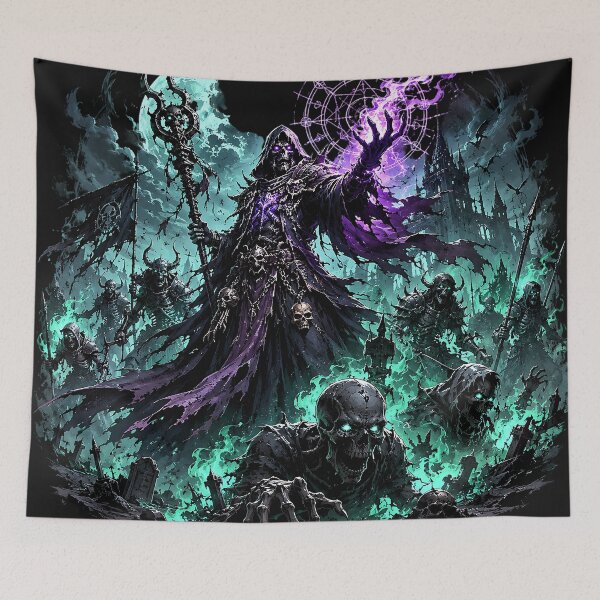 Item preview, Lich King Necromancer Undead Army Grim Reaper designed and sold by DarkOriginArts.