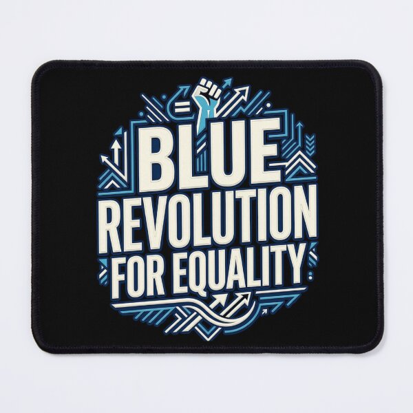 Item preview, Blue Revolution for Equality Typography Design designed and sold by ArtsyExplorer.