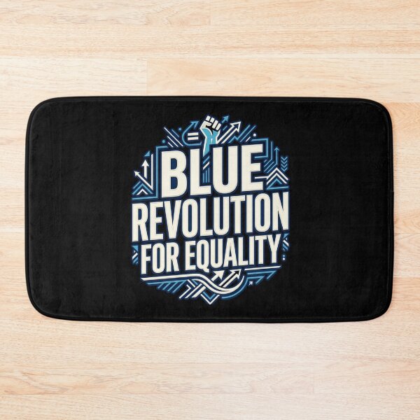 Item preview, Blue Revolution for Equality Typography Design designed and sold by ArtsyExplorer.