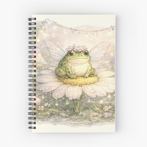 Artikelvorschau, Fairycore Froschprinzessin mit Blumenkrone und Flügeln – Magische Pastell-Aquarellkunst | Fairycore Froschgeschenk entworfen und verkauft von irfanshikh.