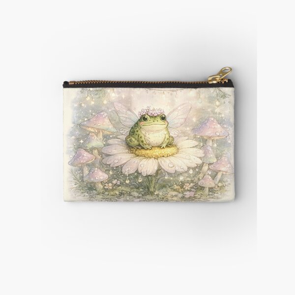 Item preview, Fairycore Frog Princess Flower Crown Wings – Magical Pastel Watercolor Art | Fairycore Frog Gift designed and sold by irfanshikh.