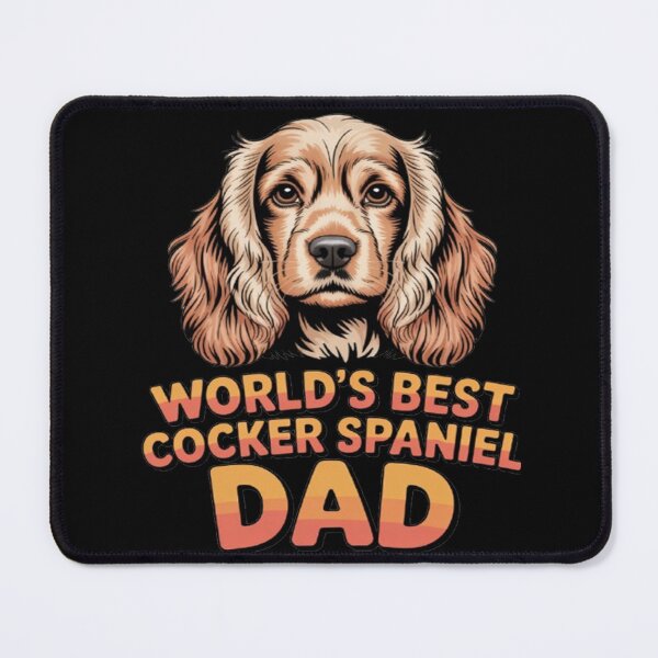 Item preview, Dog Pet Owner Art Design World's Best Cocker Spaniel Dad designed and sold by fantasticdesign.