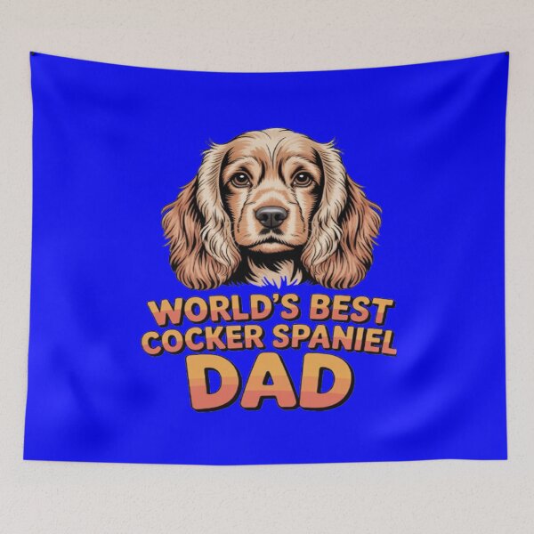 Item preview, Dog Pet Owner Art Design World's Best Cocker Spaniel Dad designed and sold by fantasticdesign.