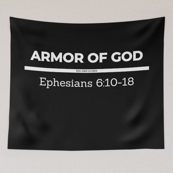 Item preview, Armor of God Ephesians 6:10-18 Bible Verse Christian Design designed and sold by Ken Chung.