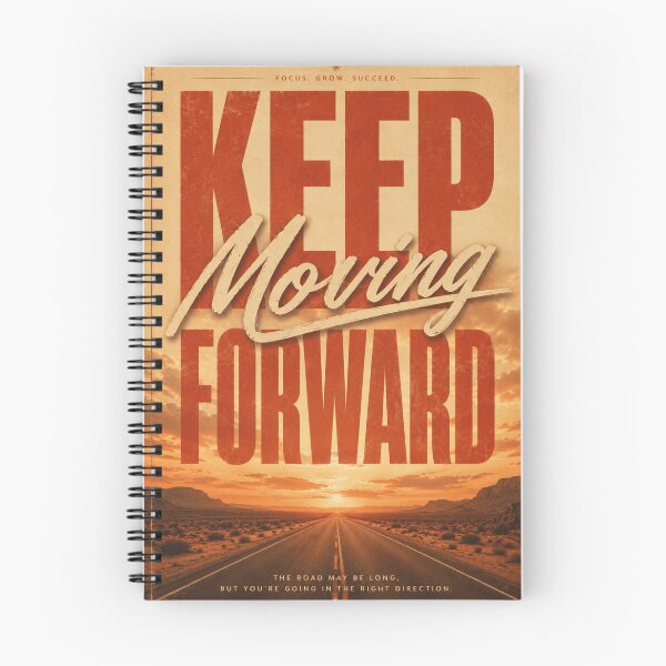 Item preview, KEEP MOVING FORWARD – Retro Desert Highway Motivational Poster designed and sold by Watchyyy.