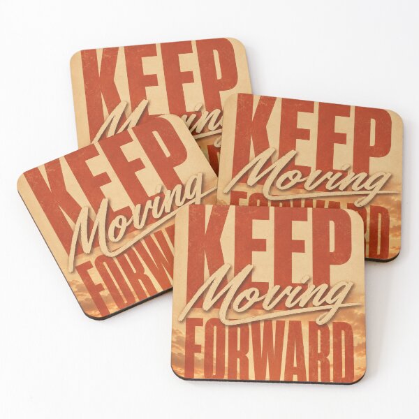 Item preview, KEEP MOVING FORWARD – Retro Desert Highway Motivational Poster designed and sold by Watchyyy.