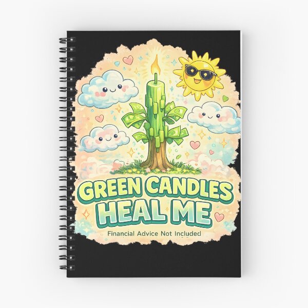 Item preview, Green Candles Heal Me – Funny Stock Market Shirt designed and sold by PatysArt.