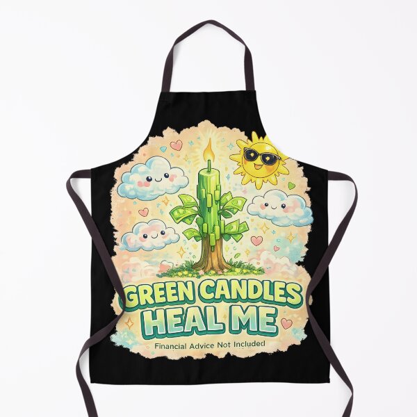Item preview, Green Candles Heal Me – Funny Stock Market Shirt designed and sold by PatysArt.