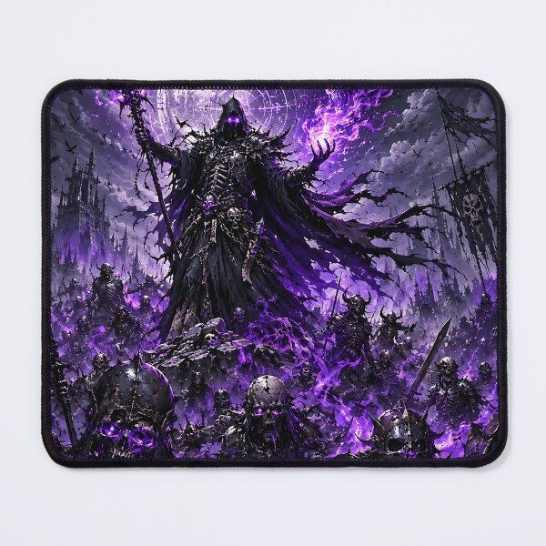 Item preview, Lich King Undead Army Purple Magic Necromancy Art designed and sold by DarkOriginArts.