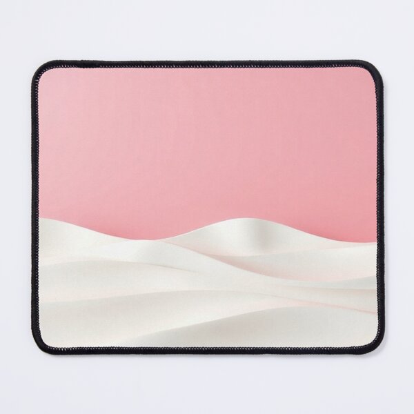 Item preview, Luxurious Pink & White Silk Satin Waves Feminine Abstract Art designed and sold by IntelliMindDesigns.