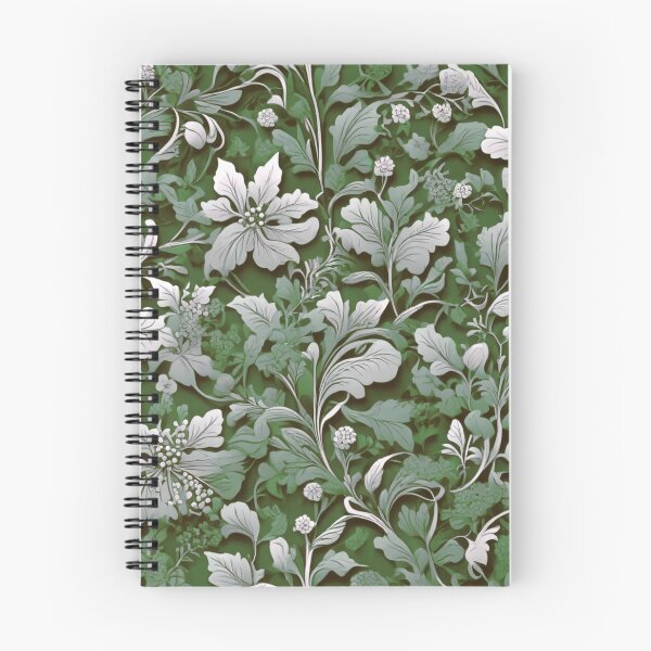 Item preview, Elegant vintage style green floral pattern designed and sold by hollycooper.