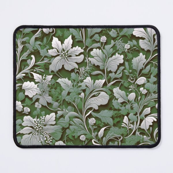 Item preview, Elegant vintage style green floral pattern designed and sold by hollycooper.