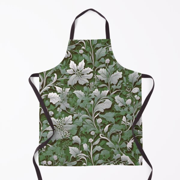Item preview, Elegant vintage style green floral pattern designed and sold by hollycooper.