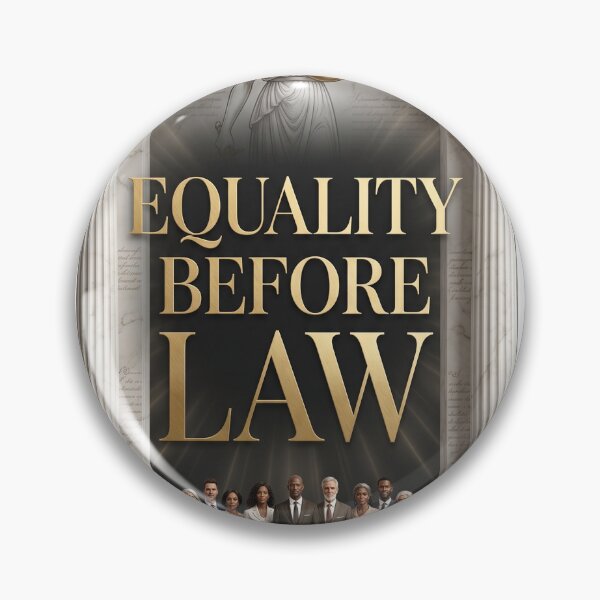 Item preview, EQUALITY BEFORE LAW – Justice Typography Design designed and sold by Prism-Bubble.