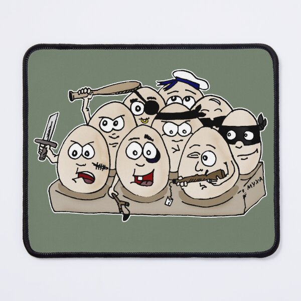 Item preview, Shell-shocked Squad – Funny Tough Eggs Gang Surreal Art designed and sold by MyxaART.