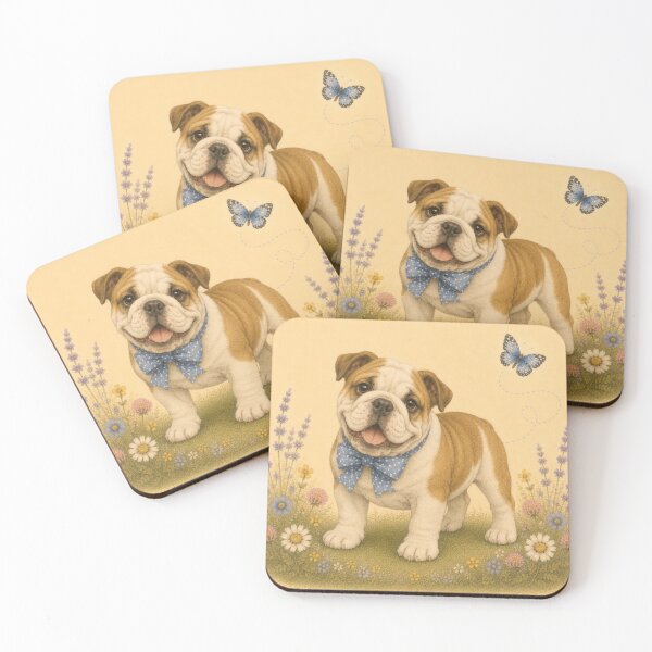 Item preview, Bulldog Puppy Dog Floral Baby Nursery Room designed and sold by DogGonePeople.