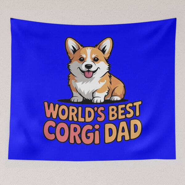 Item preview, Cute Dog Pet Owner Art Design Gift World's Best Corgi Dad designed and sold by fantasticdesign.