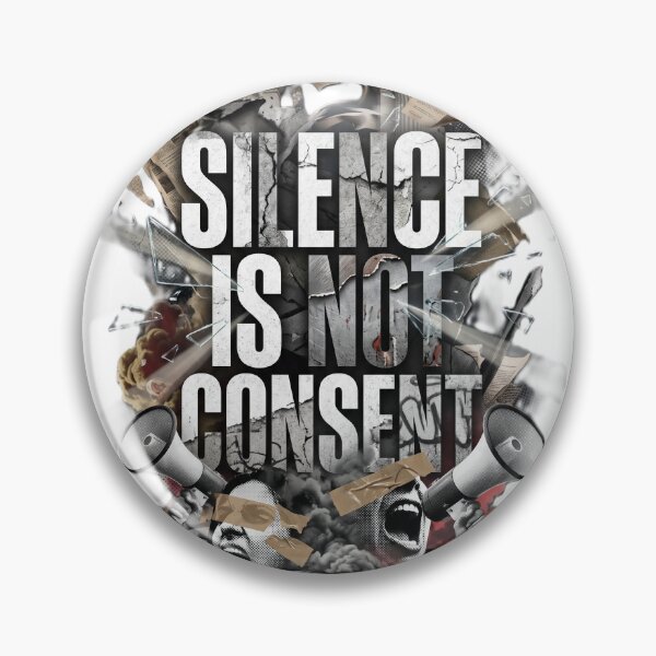 Item preview, SILENCE IS NOT CONSENT – Protest Streetwear Artwork designed and sold by Prism-Bubble.