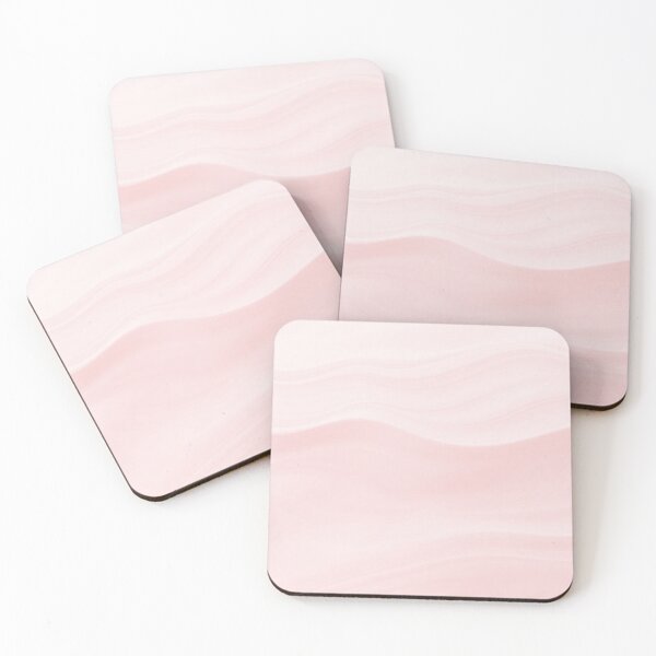 Item preview, Soft Pastel Pink & White Silk Satin Waves  designed and sold by IntelliMindDesigns.