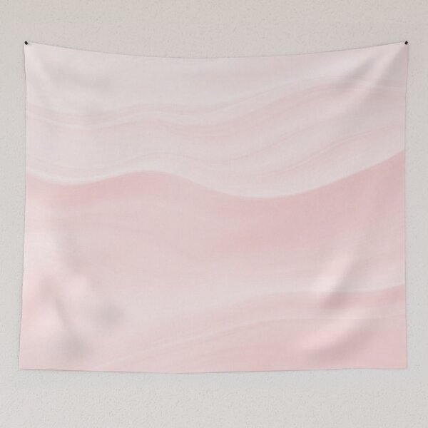 Item preview, Soft Pastel Pink & White Silk Satin Waves  designed and sold by IntelliMindDesigns.