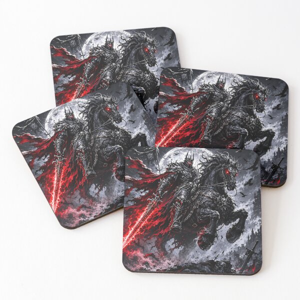 Item preview, Death Knight Dark Lord Hellfire Sword Nightmare Horse designed and sold by DarkOriginArts.