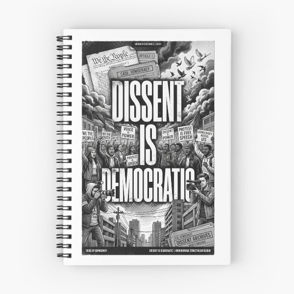 Item preview, DISSENT IS DEMOCRATIC – Freedom of Expression Artwork designed and sold by Prism-Bubble.