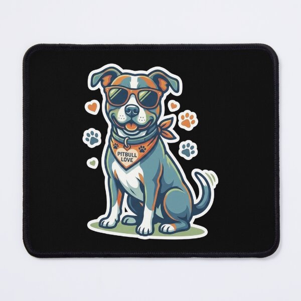 Item preview, Cool Pitbull in Sunglasses - Cute Pitbull Love Dog designed and sold by TataGra.