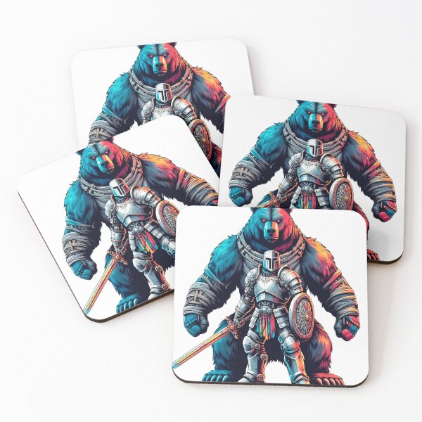 Item preview, Knight and Bear Guardian designed and sold by Bot-Army.