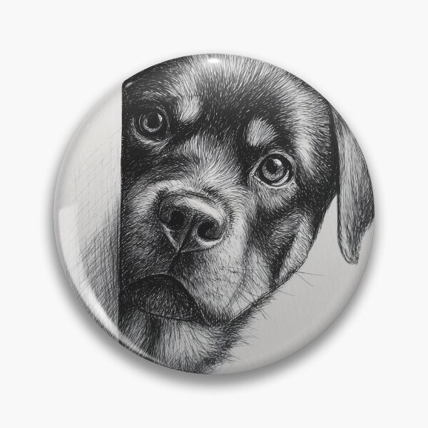 Artikelvorschau, Neugieriger Rottweiler späht entworfen und verkauft von lautir.