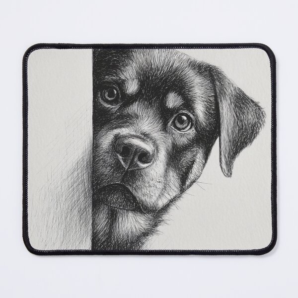 Item preview, Curious rottweiler Peeking designed and sold by lautir.