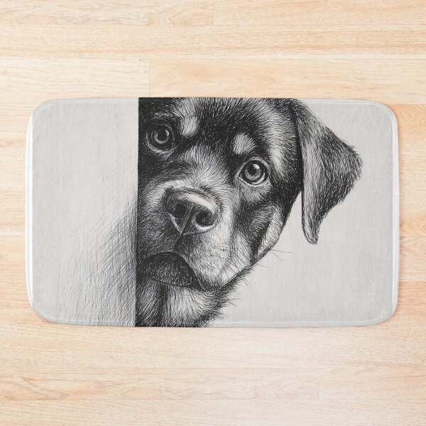 Item preview, Curious rottweiler Peeking designed and sold by lautir.