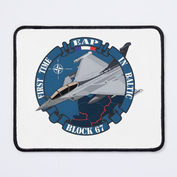 Item preview, French Air Force Rafale NATO Baltic Air Policing Patch designed and sold by CharlieDesings.