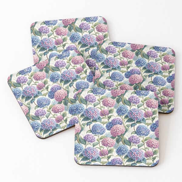 Item preview, Vintage Hydrangea Floral Pattern designed and sold by Petal & Pattern Co.