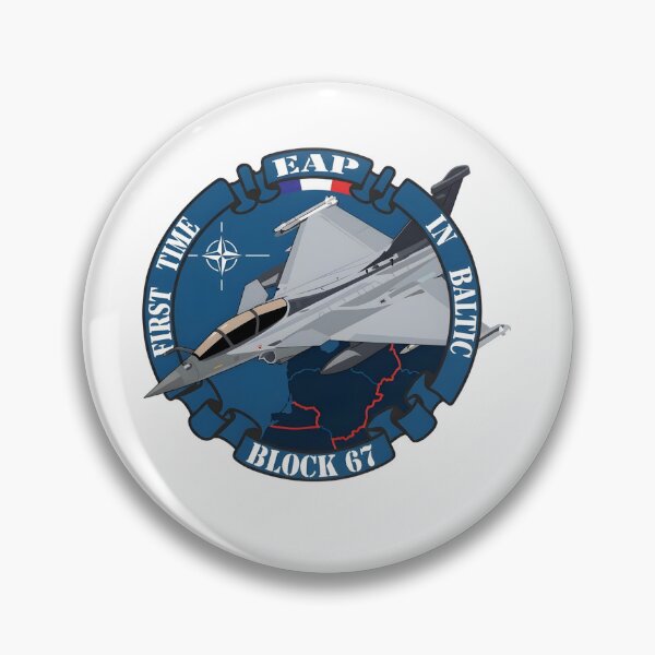 Item preview, French Air Force Rafale NATO Baltic Air Policing Patch designed and sold by CharlieDesings.