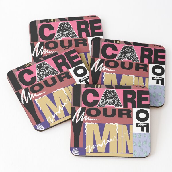 Item preview, Take Care Your Mind - Brutalist Graphic Art designed and sold by The Design KAD.