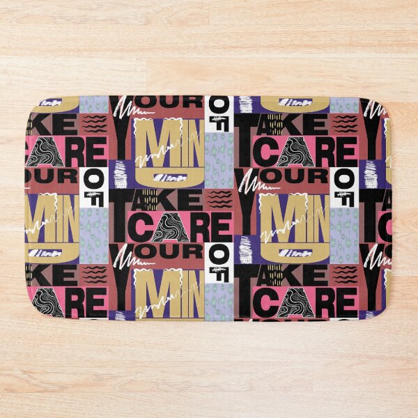 Item preview, Take Care Your Mind - Brutalist Graphic Art designed and sold by The Design KAD.