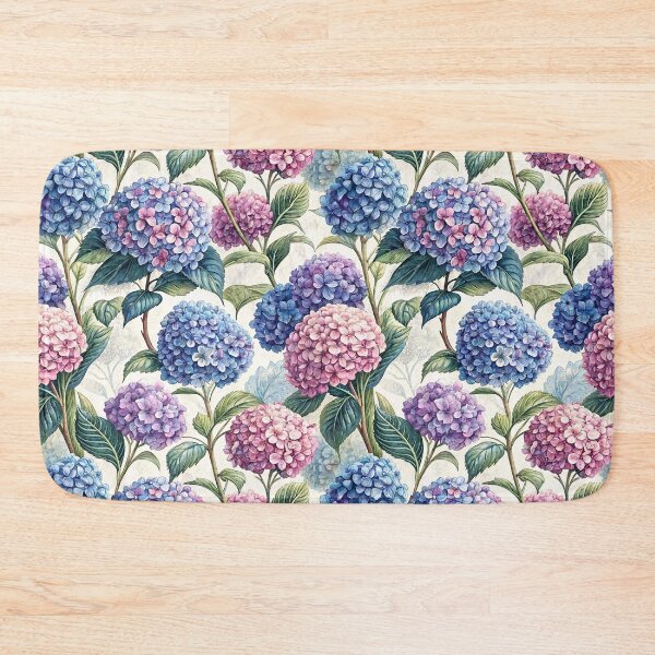 Item preview, Vintage Hydrangea Floral Pattern designed and sold by Petal & Pattern Co.