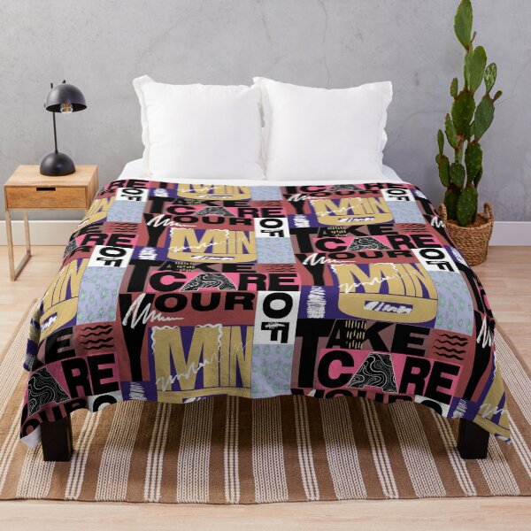 Item preview, Take Care Your Mind - Brutalist Graphic Art designed and sold by The Design KAD.