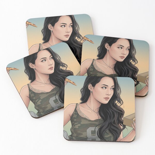 Item preview, Pizza & Posing Thai GL Tv Series Lgbtq+ WLW Decor Poster Print Art Comic designed and sold by Mind Space.