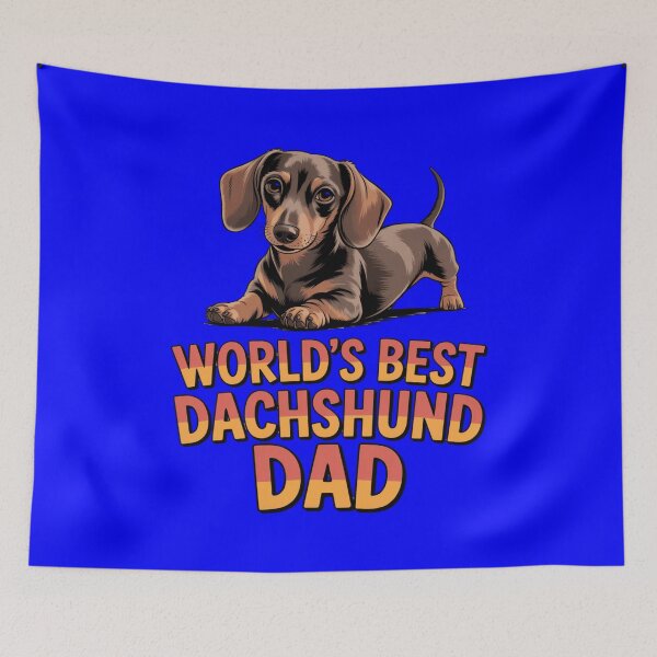 Item preview, Cute Dog Pet Owner Art Design World's Best Dachshund Dad designed and sold by fantasticdesign.