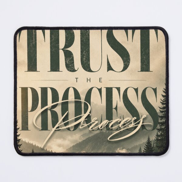 Item preview, TRUST THE PROCESS – Vintage Forest Road Motivational Poster designed and sold by Watchyyy.