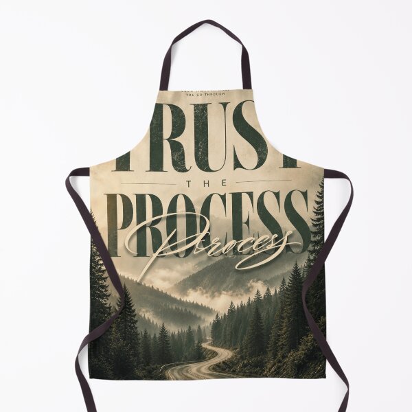 Item preview, TRUST THE PROCESS – Vintage Forest Road Motivational Poster designed and sold by Watchyyy.