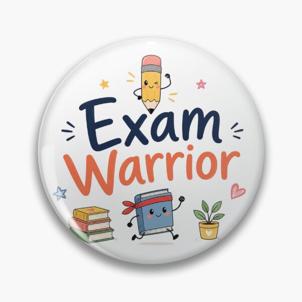 Item preview, Exam Warrior Cute Study Motivation Design | Kawaii Student Aesthetic Sticker designed and sold by Sanika arts .