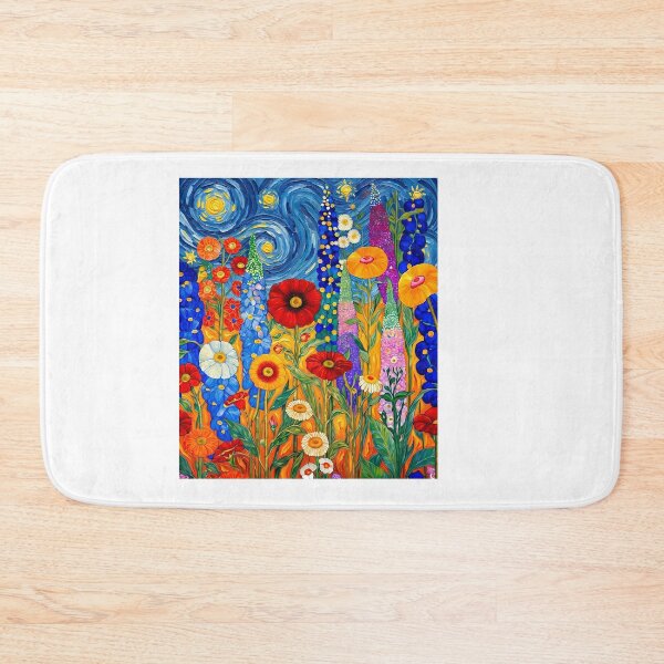 Item preview, Vibrant Field Of Poppies Under Starry Sky designed and sold by TeeARTHY.