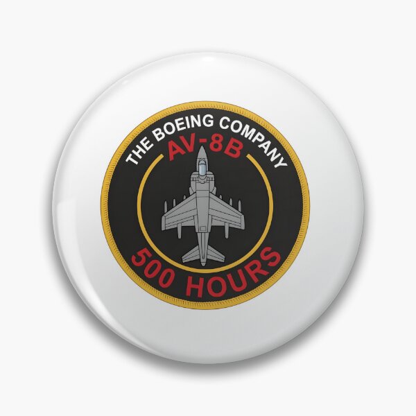 Item preview, Boeing AV-8B Harrier II 500 Flight Hours Milestone Patch designed and sold by CharlieDesings.