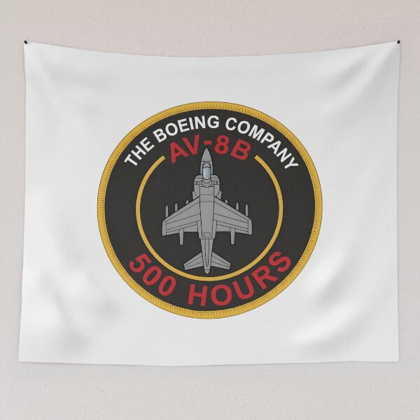 Item preview, Boeing AV-8B Harrier II 500 Flight Hours Milestone Patch designed and sold by CharlieDesings.