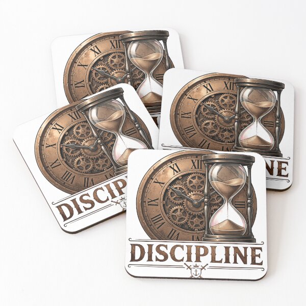 Item preview, Discipline Over Motivation Hourglass - Vintage Steampunk Clock Time designed and sold by veloramode.