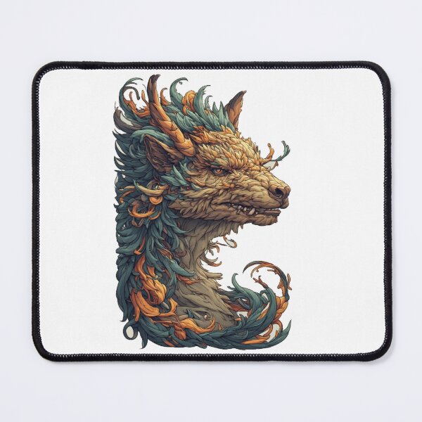 Item preview, Ancient Guardian — Fantasy Dragon Portrait Fine Art Print designed and sold by GrowNest.