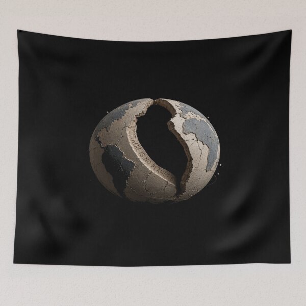 Item preview, There Is No Planet B • Cracked Earth Climate Awareness Art for Eco Activists & Sustainability Lovers designed and sold by Bright Nest Studio.
